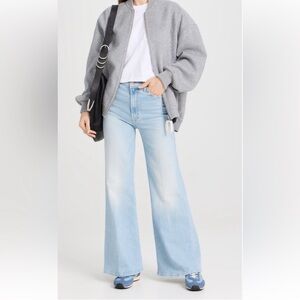 MOTHER hustler roller flood Cherie Cherie wide leg flare jeans Size 28